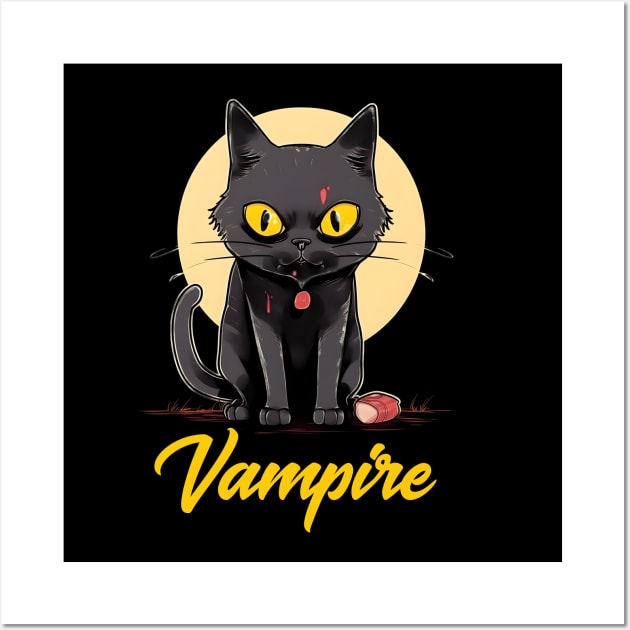 Vampire Cat Wall Art by ArtRoute02